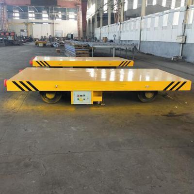 China Flat Bed Battery Operated Transfer Trolley Cart  Q235 Steel For Flexible Route Changes for sale