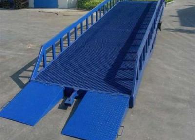 China Heavy Duty Portable Loading Ramps 1.2m-1.8m Lifting Height And 5-15T Load Metal Forklift Ramp for sale