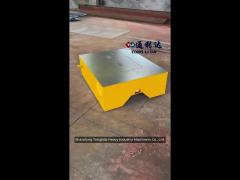 3m*2m 5tonne yellow trackless heavy material motorized cart