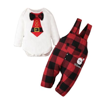 China Wholesale Anti-wrinkle Girls Teams Boutique Children Clothes Sets Cute Newborn Christmas Teams Clothing for sale