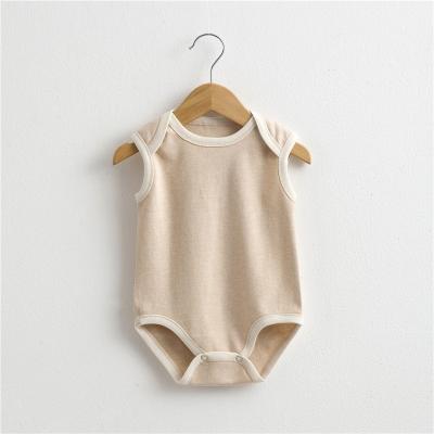 China Baby Romper Summer Cotton Romper Clothes Color Unisex Pure Organic Cotton Overalls Comfortable Soft 100% Soft Romper for sale