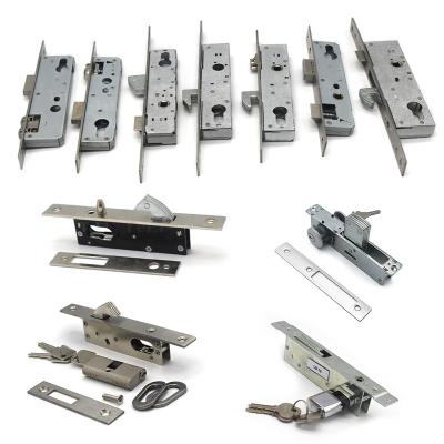 China Security Single / Double Open Factory Customizes Various Sizes Stainless Steel Aluminum Door Mortise Lock Body for sale