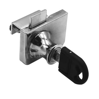 China Aluminum alloy/zinc alloy office furniture double glass door drawer lock with keys for sale