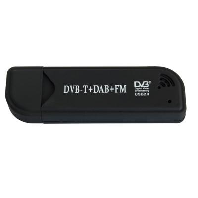 China Support FM& DAB FM DAV DTS Function DVB-T Digital Terrestrial USB TV Receiver Stick for sale