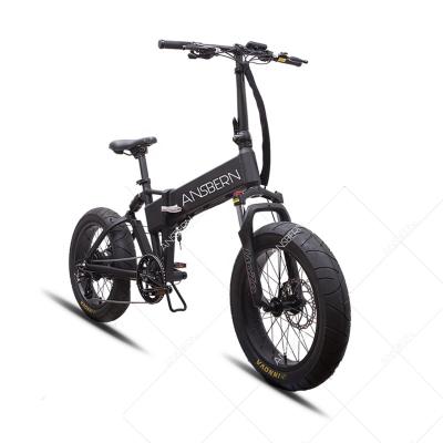 China Aluminum Alloy 20 Inch Aluminum Alloy Mountain Ebike Fashion Foldable E-Bike Folding Fatbike Electric Bike for sale