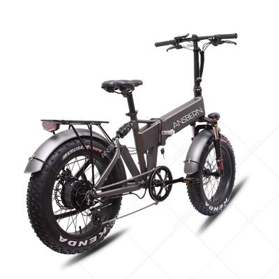 China Aluminum Alloy 20 Inch Aluminum Alloy Full Suspension MTB Mountain Ebike Fashion Folding E-Bike Fatbike Electric Bike for sale