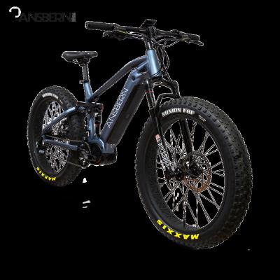 China New Style 48V 1000W Ansbern Aluminum Alloy Fat Tire Electric Bike Mid Drive Mtb Electric Bicycle for sale