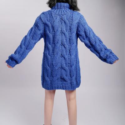 China Fashion Handmade Knitted Chunky Anti-pilling Chunky Sweater Design For Women for sale