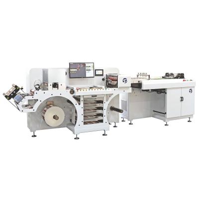 China Hotels High Quality Semi-Rotary-Label Machine ISR370-SHEET Die-Cutting Roll To Roll Inspection Paper Lap Stacker for sale