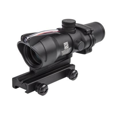 China New Wide Angle Mira 4x32 Riflescope HY9113 9114 Greeb Red Fiber Optics for sale