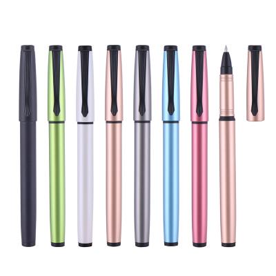 China office & Custom School Pen Metal Texture Color Carbon Advertising Pen Company LOGO Gel Penwholesale for sale