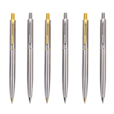 China office & School Pen Steel Color Ballpoint Pen Advertising Gift Metal Pen Printing Logo Business Metal Ballpoint Pen for sale