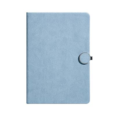 China Wholesale A5 Round Magnetic Buckle PU Business Work Conference Office Disc Leather Notebook for sale