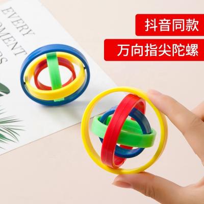 China Leisure Plastic Universal Creative Inertia Spinner Spinner Spinner Magic Rotating Gift Gift for sale