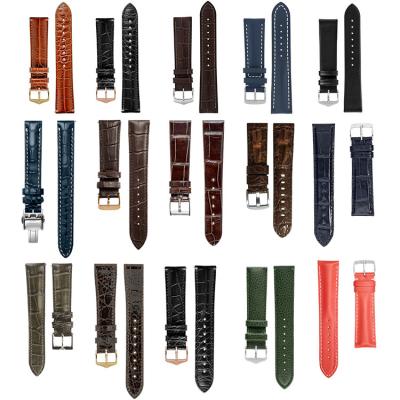 China Fanshion Premium High Quality Horween 18mm Apple Crocodile Genuine Leather Straps For Smart Watches for sale