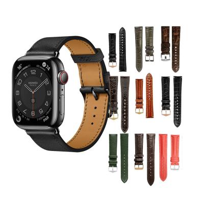 China Fanshion DIY Tools Quick Release Fashion Apple Casual Men 40mm Buckle Spring Build Bar Leather Strap For Handwritten Watch for sale