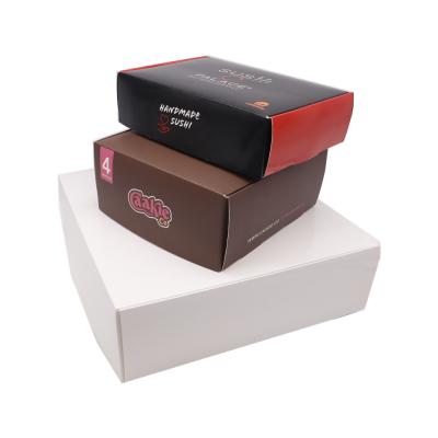 Китай 350GSM Paper Sushi Box Takeaway Sushi Tray Container Gloss Lamination продается