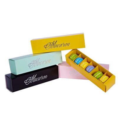 China Food Grade Macaron Packaging Boxes Corrugated Paper Archaize Style Eco Friendly for sale