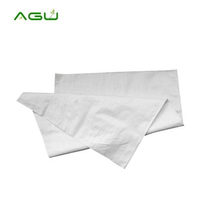 China AGU BIODEGRADABLE High Quality Polypropylene White Plastic PP Woven Bags 25kgs 50kgs 1000kgs for sale