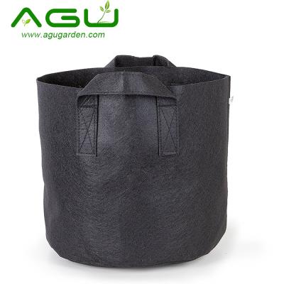 China Durable Lightweight Eco-friendly Nonwoven Fabric 5 Gallon Plastic Grow Pots for sale