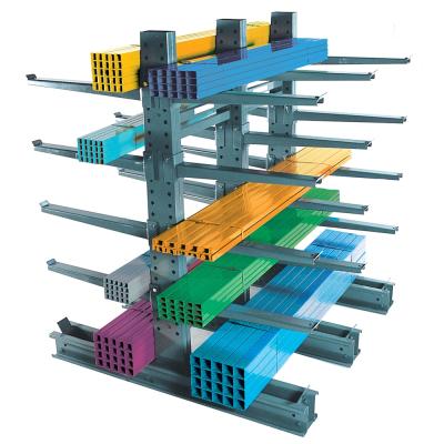 China Corrosion Protection China Manufacture Strong Brackets Heavy Duty Metal Shelf Stretching Cantilever Rack Cantilever Shelving for sale