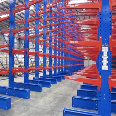 China Stretching Corrosion Protection Shelving Arm Cantilever Rack Steel Pipe Heavy Duty Cantilever Storage Rack for sale