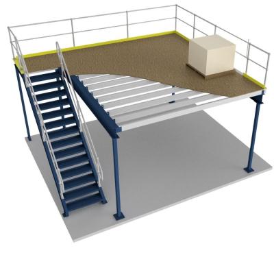 China Heavy Duty Corrosion Protection Warehouse Mezzanine Floor And Steel Platform Mezzanine Floor Racking Material for sale