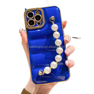 China New Hot Selling Shockproof Drop Shipping Handy Wristband Chain Mobile Phone Accessories Case For iphone 13 pro max for sale