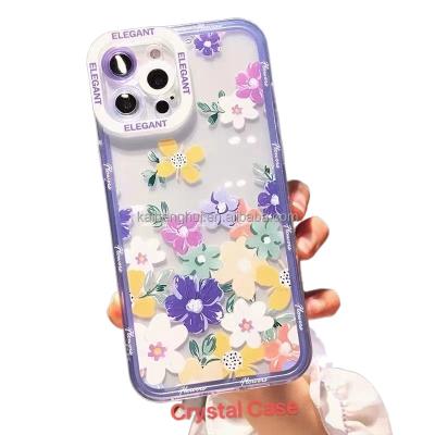 China 2022 Colorful Custom Logo Flower Oil Painting Shockproof Printed UV Printed Women Phone Case For MI 11T PRO POCO X3 GT Redmi NOTE 11 for sale