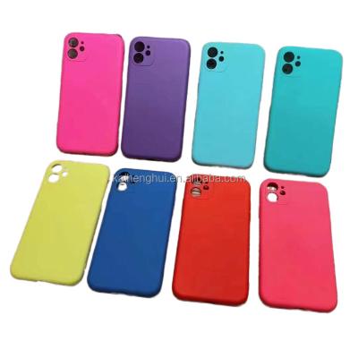 China Wholesale Shockproof 2.0MM Mobile Silicon Phone Cover With Without Camera Hole Protective Case Bag For IPhone13 Pro Max Factory Price for sale