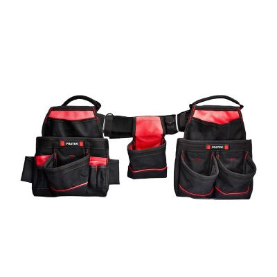 China Large Capacity Factory Frater Jurong Multi-pocket Waist Tool Bag Electrician Heavy Duty Bag Tool Belt Pouch For Work for sale