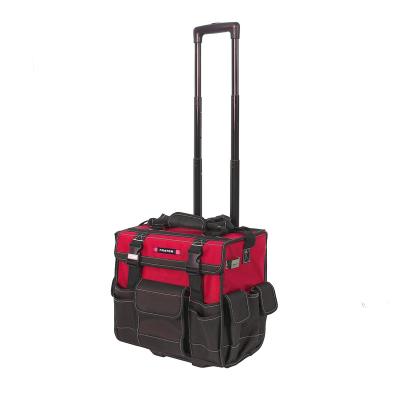 China Large Capacity Frater Tote Tool Bags Organizer Custom Trolley Rolls Large Capacity Rolling Tool Storage Bag for sale