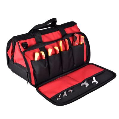 China Frater Large Capacity Electrician Tool Bags Heavy Duty Backpack Waterproof Plumber Tool Bag Work for sale