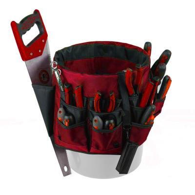 China Professional Red Frater Storage Tool Bucket Box Electrician Heavy Duty Bucket Tool Organizer Large Capacity for sale