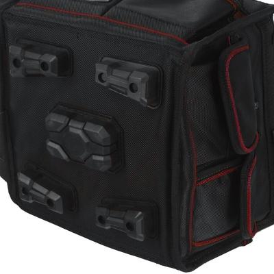 China Large Capacity Electrician Tool Carrier Wide Mouth Heavy Duty Open Top Tool Tote Bag for sale