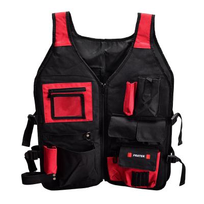 China Large Capacity OEM/ODM Frater Professional Tool Service Vest For Rack Tool Storage Bag for sale