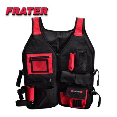 China Multifunctional Frater Safety Type Large Capacity Tool Work Vest For Electrician Wear Repair Man Tool Work Vest With Pockets for sale