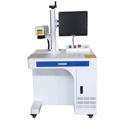 China 3D laser print logo marking machine/video positioning for plastic mopa/raycus/jpt for sale