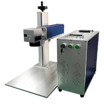 China Laser marking desktop raycus fiber laser marking machine for metal steel aluminum engraving with 20w 30w 50w laser marker for sale