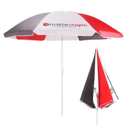 China Factory Price Minimalist Beach Umbrella Custom Promotional Beach Umbrella for sale