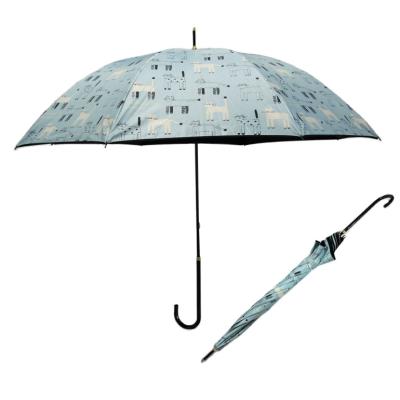 China Lady's Minimalist Straight Umbrella High Quality Fashion Straight Umbrella With UV Protection for sale