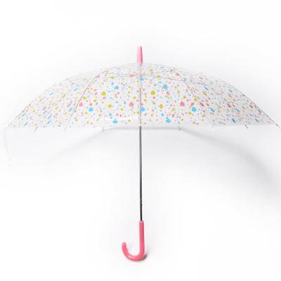 China All In 1 Custom Design Clear Gift Kids Umbrella Transparent POE Kids Umbrella for sale