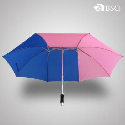 China All In 1 New Innovate Custom Two Person Parasol Lover Couples Umbrella for sale