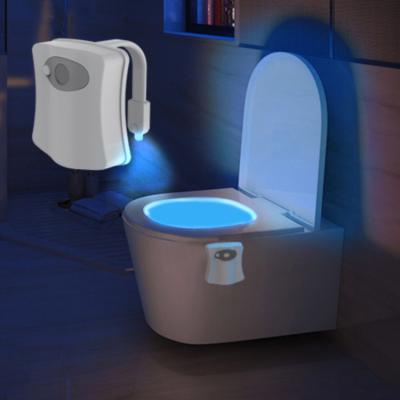 China Motion Sensor/Color Changing Plastic Auto Color Changing Led Motion Sensor Activated Toilet Night Light For Bathroom for sale