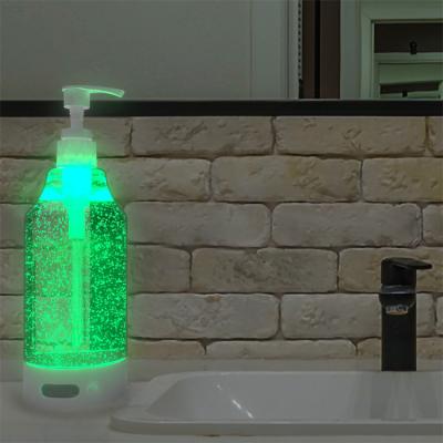 China Foam Soap Dispenser Wholesale Sensor Led Tabletop Foaming Soap Dispenser With Motion Activated Night Light For Bathroom for sale