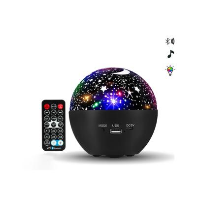 China Portable Music Player Space Bluetooth Speaker Starry Star Led Projector Light With Remote Control for sale