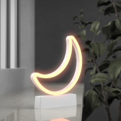 China Cheap Office Decoration Desk Led Moon Neon Tube Lights for sale