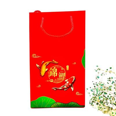 China Recycled Custom Logo Tote Bag Paper Bag Shopping Materials Bag Three Strand Rope Handle for sale