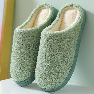 China 2021 Wholesale Women's Cotton Plush Slippers Bedroom Factory Direct Indoor Warmth Anti-skid Winter Slippers for sale