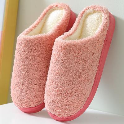 China Non-slip wholesale slippers men's and women's slippers cotton outdoor comfortable warm neutral home shoes for sale